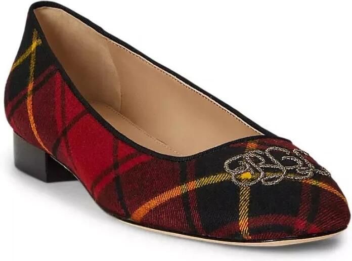 Lauren Ralph Lauren Ballerina's met labelstitching - Foto 3