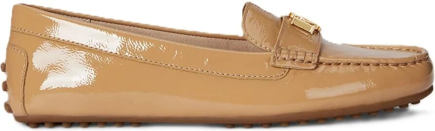 Ralph Lauren Barnsbury Flats Driver Crinkle Patent Lthr