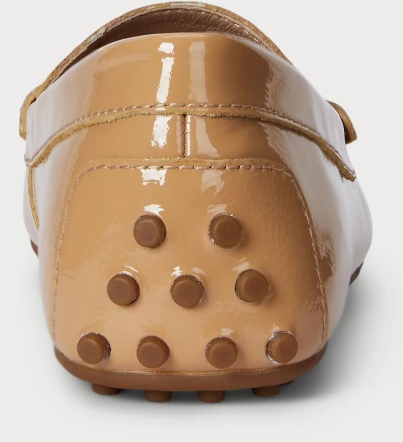 Ralph Lauren Barnsbury Flats Driver Crinkle Patent Lthr - Foto 2