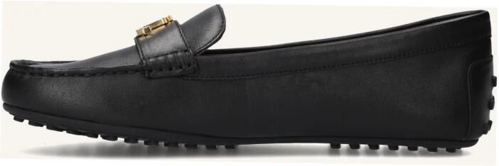 LAUREN RALPH LAUREN Mocassins Dames Barnsbury Flats Leer Zwart