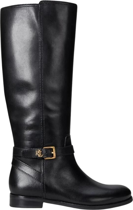 Lauren Ralph Lauren Laarzen van leer met labelapplicatie model 'BROOKE' - Foto 2