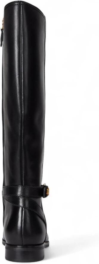 Lauren Ralph Lauren Laarzen van leer met labelapplicatie model 'BROOKE' - Foto 3