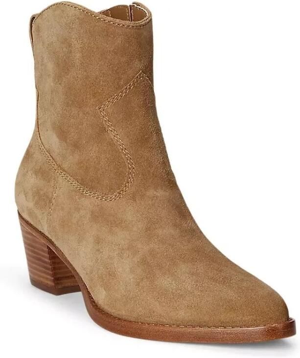 Lauren Ralph Lauren Hoge hakken Harpher-Boots-Bootie in bruin