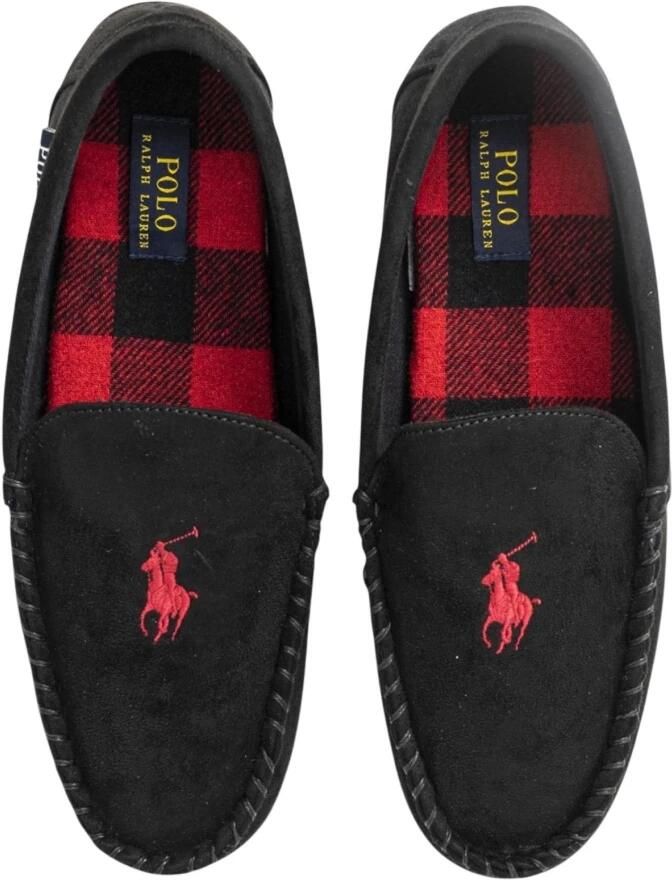 Ralph Lauren Suède Mocassins Black Heren - Foto 2