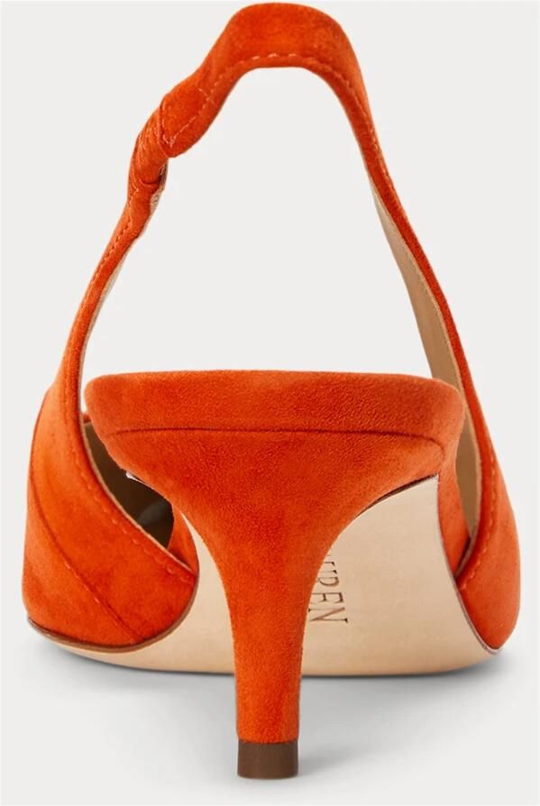 Ralph Lauren Décolleté Lolah II Suede Slingback Pump
