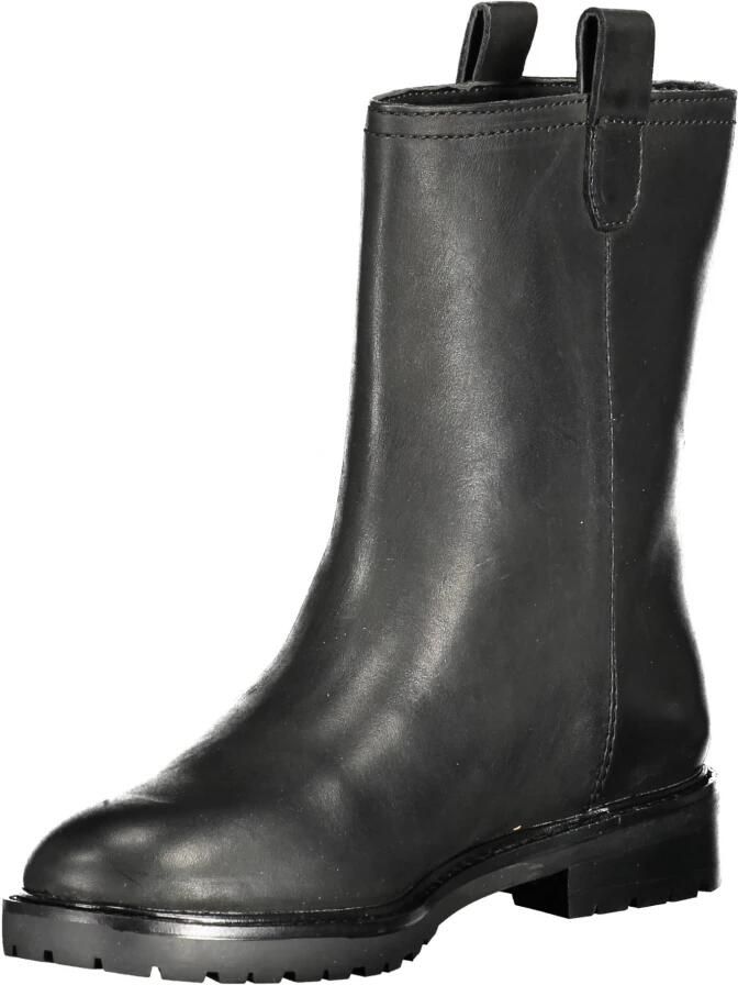 Ralph Lauren Slip-on Leren Enkellaarzen Zwart Dames - Foto 3