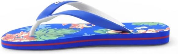 Polo Ralph Lauren Teenslippers met all-over motief-zool - Foto 2