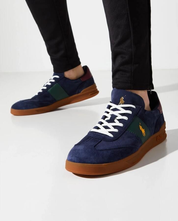 POLO RALPH LAUREN Ralph Lauren Lage Sneakers Heren Heritage Area Maat: 43 Materiaal: Suède Kleur: Blauw - Foto 2