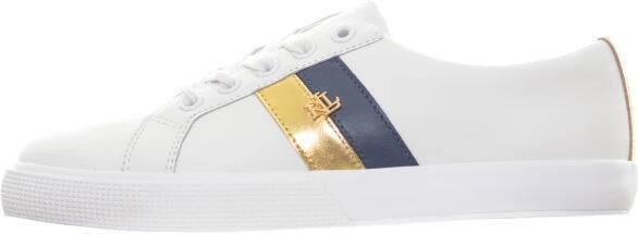 LAUREN RALPH LAUREN Lage Sneakers Dames Janson Ii Low Top Lace Maat: 37 Materiaal: Leer Kleur: Wit - Foto 3