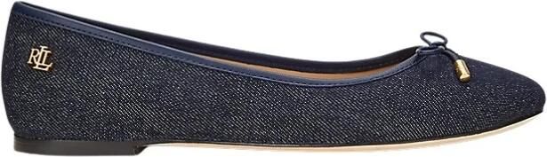 LAUREN RALPH LAUREN Ballerina Dames Jayna Flats Ballet Textiel Blauw