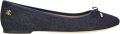 LAUREN RALPH LAUREN Ballerina Dames Jayna Flats Ballet Textiel Blauw - Blauw