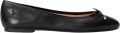 LAUREN RALPH LAUREN Ballerina Dames Jayna Flats Ballet Leer Zwart - Zwart