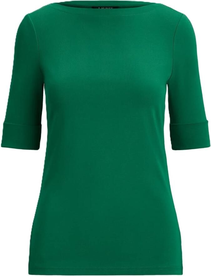 Ralph Lauren Judy T-shirt met elleboogmouwen van tricot