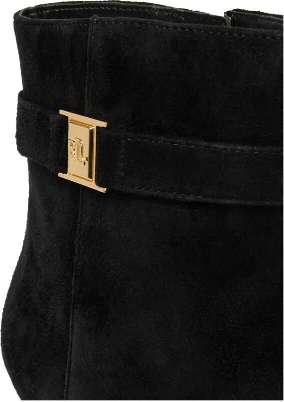 Lauren Ralph Lauren Laarsjes van leer met applicatie model 'KELLIE' - Foto 2