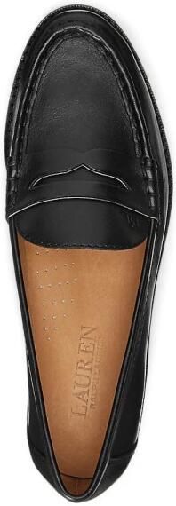 Lauren Ralph Lauren Pennyloafers van leer met schachtbrug model 'WYNNIE' - Foto 1