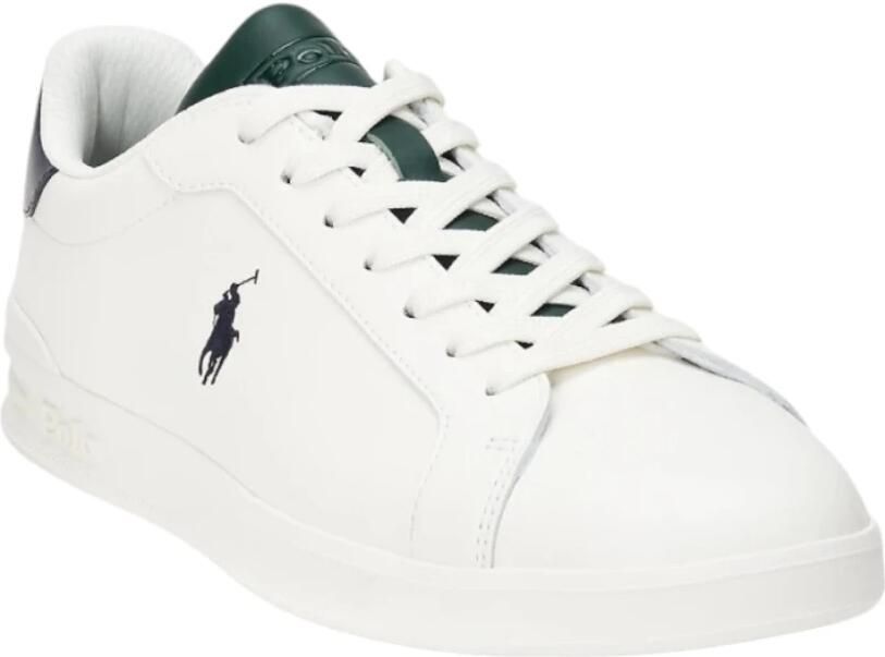 Polo Ralph Lauren Witte sportieve leren sneakers White Heren
