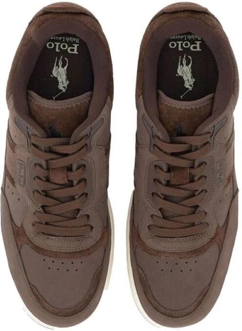 Polo Ralph Lauren Heren Bruine Sneakers Brown Heren - Foto 2