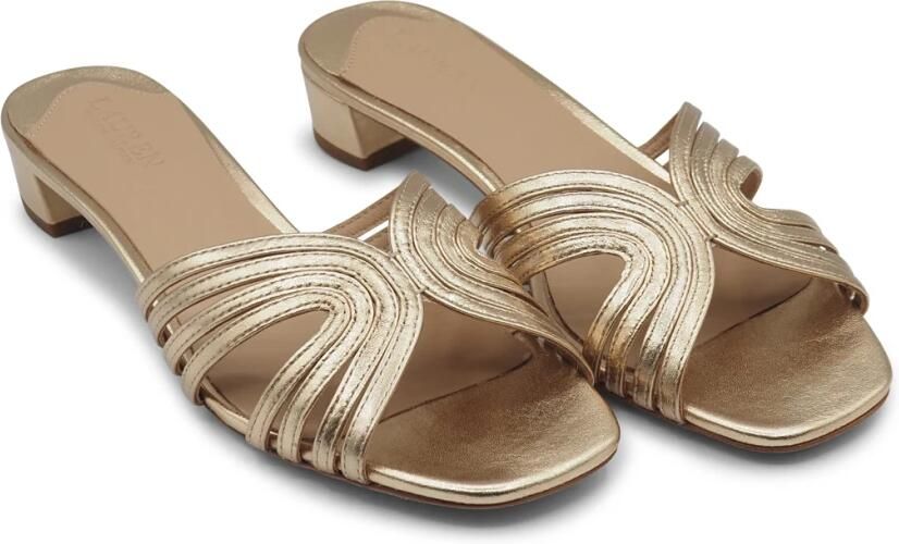 Ralph Lauren Metallic Leren Sandalen