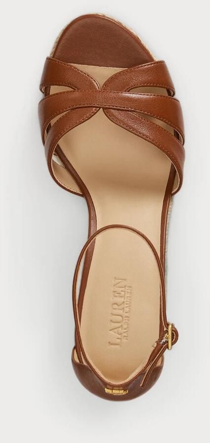 Lauren Ralph Lauren Wedges van echt rundleer model 'NELLIE' - Foto 4