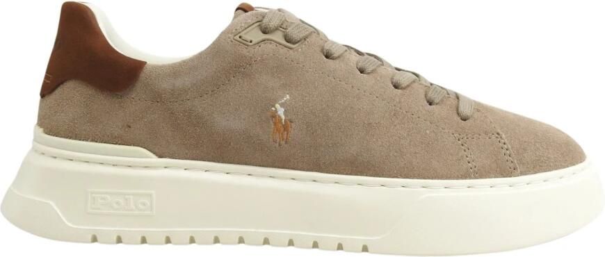 POLO RALPH LAUREN Ralph Lauren Lage Sneakers Heren Rlite Super Suède Taupe
