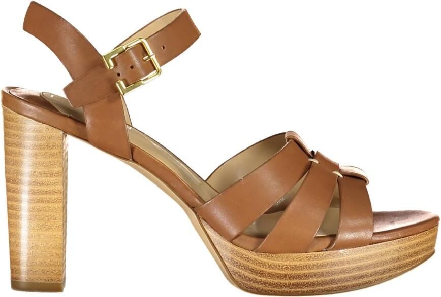 Lauren Ralph Lauren Sandalen Soffia Sandals Heel Sandal in bruin - Foto 2