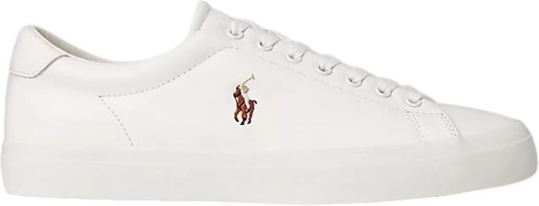 Polo Ralph Lauren Sneakers van leer met labelstitching model 'LONGWOOD' - Foto 5