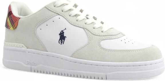 POLO Ralph Lauren leren sneakers wit rood - Foto 2