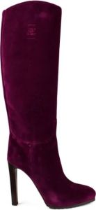Ralph Lauren Roze Velvet Haklaarzen Paars Dames