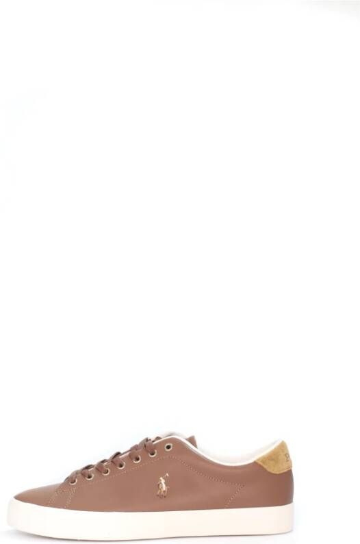 Polo Ralph Lauren Sneakers van leer met labelstitching model 'LONGWOOD' - Foto 4