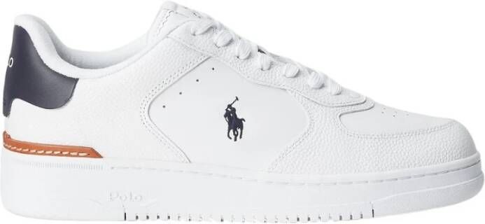 Ralph Lauren Sneakers LOW TOP in wit leer