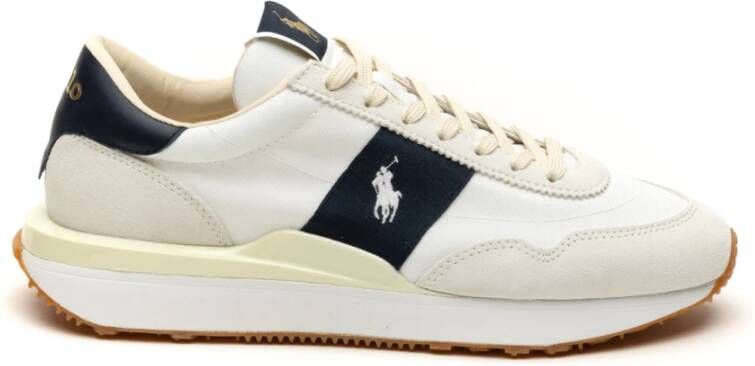 Polo Ralph Lauren Witte Hunter Navy Leren Schoenen White Heren