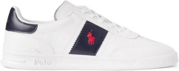 Polo Ralph Lauren Witte blauwe en rode sneakers White Heren