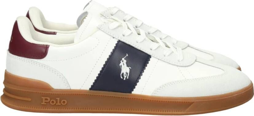 POLO RALPH LAUREN Ralph Lauren Lage Sneakers Heren Heritage Area Maat: 40 Materiaal: Leer Kleur: Wit - Foto 3