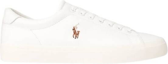 Polo Ralph Lauren Sneakers van leer met labelstitching model 'LONGWOOD' - Foto 6