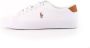 Polo Ralph Lauren Leren Longwood Sneakers met Multicolor Paardenborduursel White - Thumbnail 8