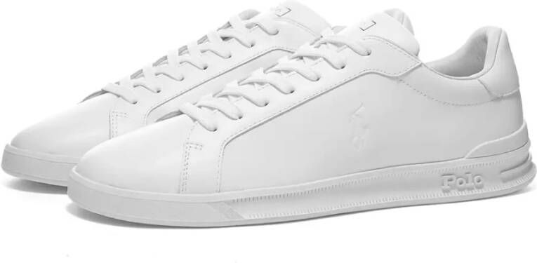 Lauren Ralph Lauren Sneakers van leer met reliëflogo - Foto 4