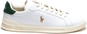 Ralph Lauren Stijlvolle Leren Sneakers voor Wit