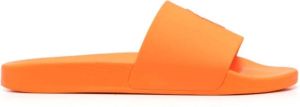 Ralph Lauren Stijlvolle Rode Sandalen met Polo Pony Motief Oranje Heren