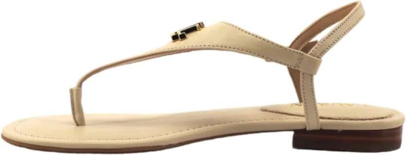 Lauren Ralph Lauren Sandalen van leer met labelapplicatie model 'ELLINGTON'