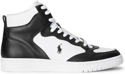 Polo Ralph Lauren High top sneakers van echt leer met labelstitching