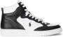 Polo Ralph Lauren High top sneakers van echt leer met labelstitching - Thumbnail 1