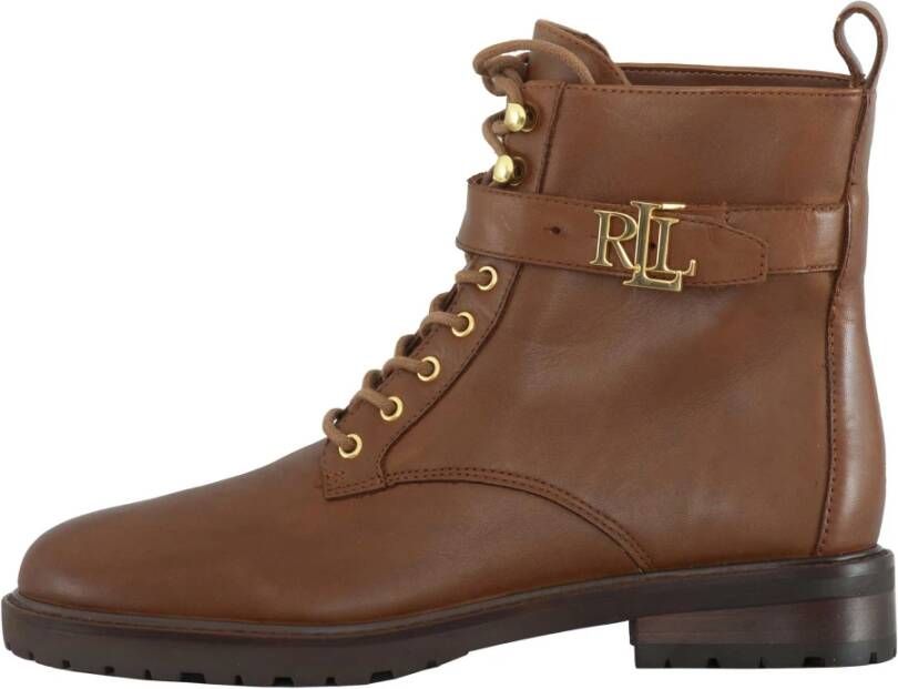Lauren Ralph Lauren Veterboots van leer model 'ELRIDGE-BOOTS-BOOTIE'