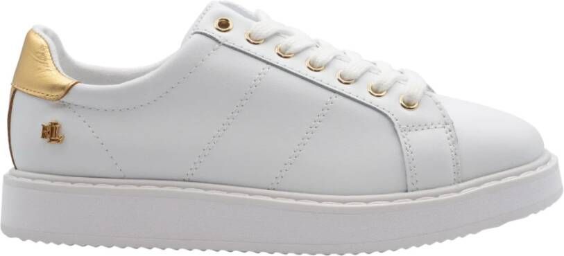 Ralph Lauren Witte en gouden damessneakers 8 MLT