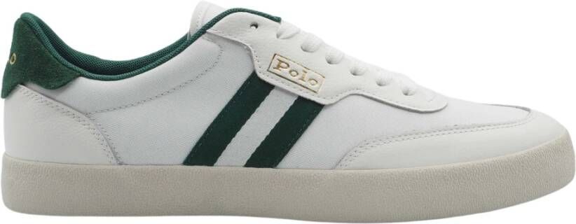 Ralph Lauren Witte en groene sneakers