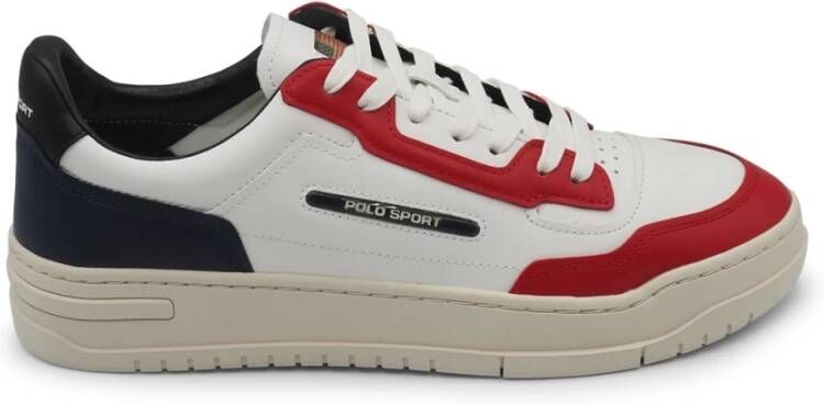 Ralph Lauren Witte en Rode Sneakers