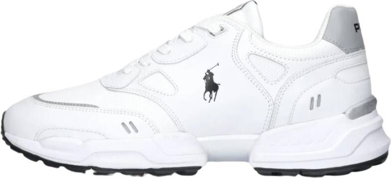 Ralph Lauren Witte Leren Lage Sneakers White Heren