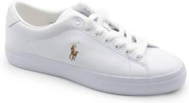 Polo Ralph Lauren Sneakers van leer met labelstitching model 'LONGWOOD' - Foto 4