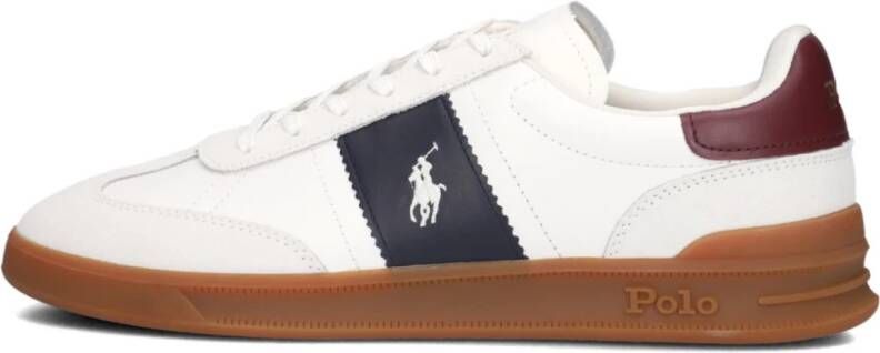 Ralph Lauren Witte Leren Sneakers Heritage Area White Heren