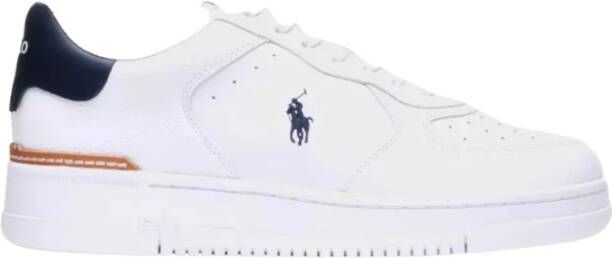 Ralph Lauren Witte leren sneakers Masters Court