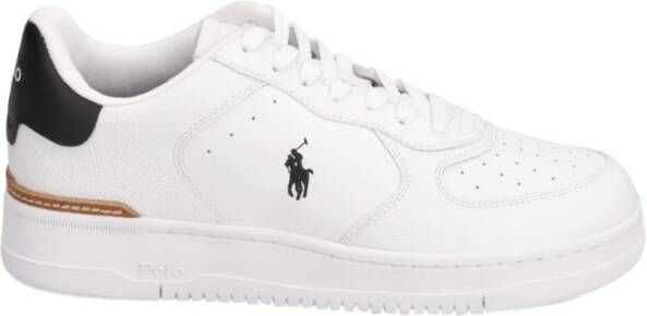 Polo Ralph Lauren Masters Court Low Fashion sneakers Schoenen white black maat: 42 beschikbare maaten:42 43 44 45 46